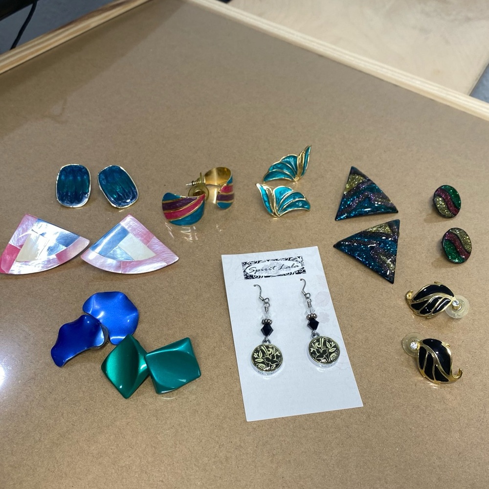 80's Costume Jewelry | earrings Lot of 10 Pairs